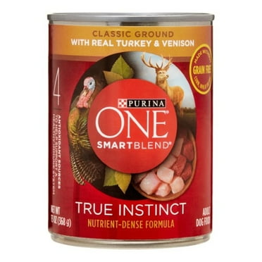 Purina ONE Smartblend True Instinct Classic Ground Grain Free 13 oz (Pack of 32)