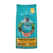Purina ONE Tender Select Blends Dry Cat Food, Chicken, 7 lb Bag