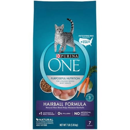 Purina One Advanced Nutrition Hairball Formula Dry Cat Food (Pack of 10)