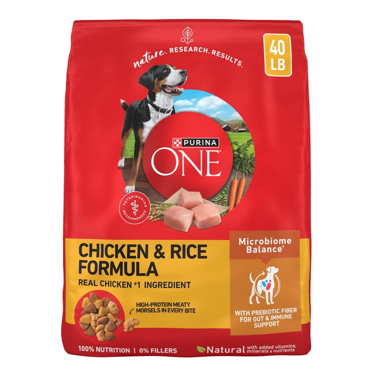 PURINA ONE ドライフード 4kg チキン　×　2個 Free Shipping! Purina ONE High Protein Dry Dog Food, Real Chicken