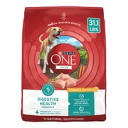 Purina One Plus Dry Dog Food for Adult Dogs, High Protein, Sensitive Stomach, Chicken, 31.1 lb Bag