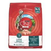 Purina One Plus Puppy Dry Dog Food for Large Dogs High Protein Growth Support, Real Chicken, 16.5 lb Bag