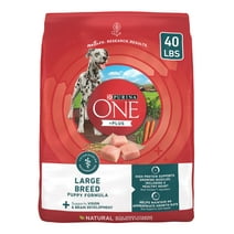 Purina One +Plus Puppy Dry Dog Food for Large Dogs High Protein, Real Chicken, 40 lb Bag