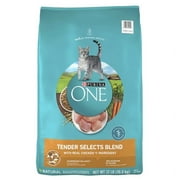 Purina One Tender Selects Blend Dry Cat Food Chicken, 22 lb Bag