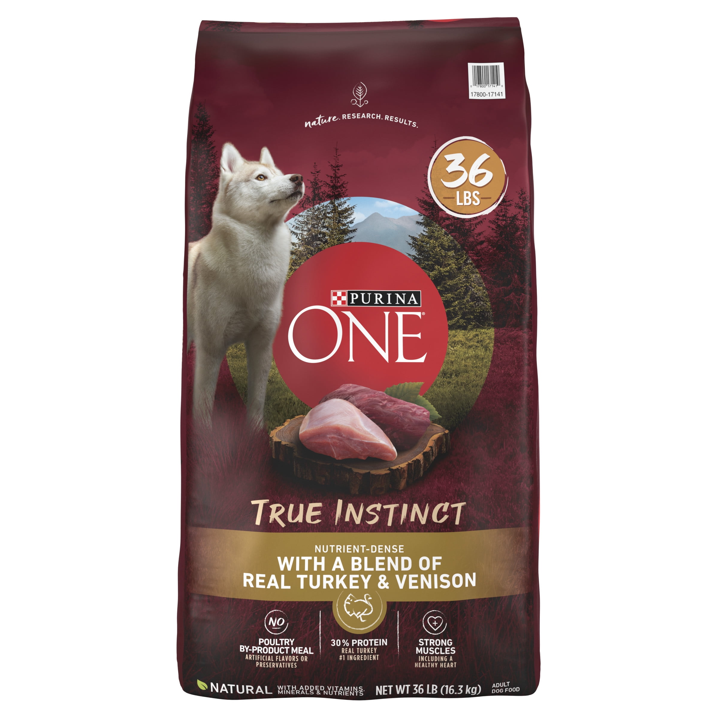 Purina One True Instinct Turkey and Venison Dry Dog Food, 36 lb Bag -  Walmart.com