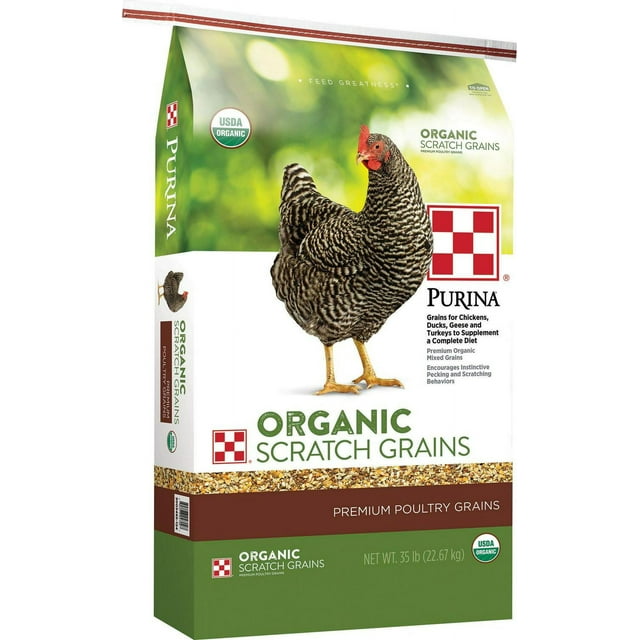 Purina Organic Scratch Grains Poultry Feed, 35 lb. Bag - Walmart.com