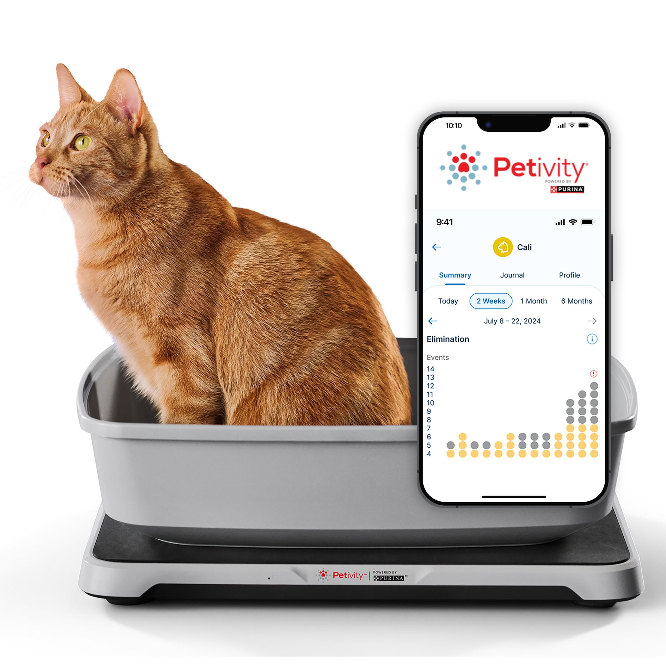 Purina Petivity Health Monitoring Cat Litter Box Small System, 5.5 lb. Box