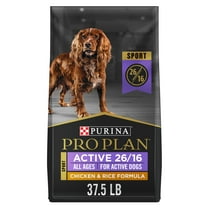 Purina Pro Plan Dry Dog Food, High Protein Sport Active 26/16 Chicken & Rice Formula, 37.5 lb Bag