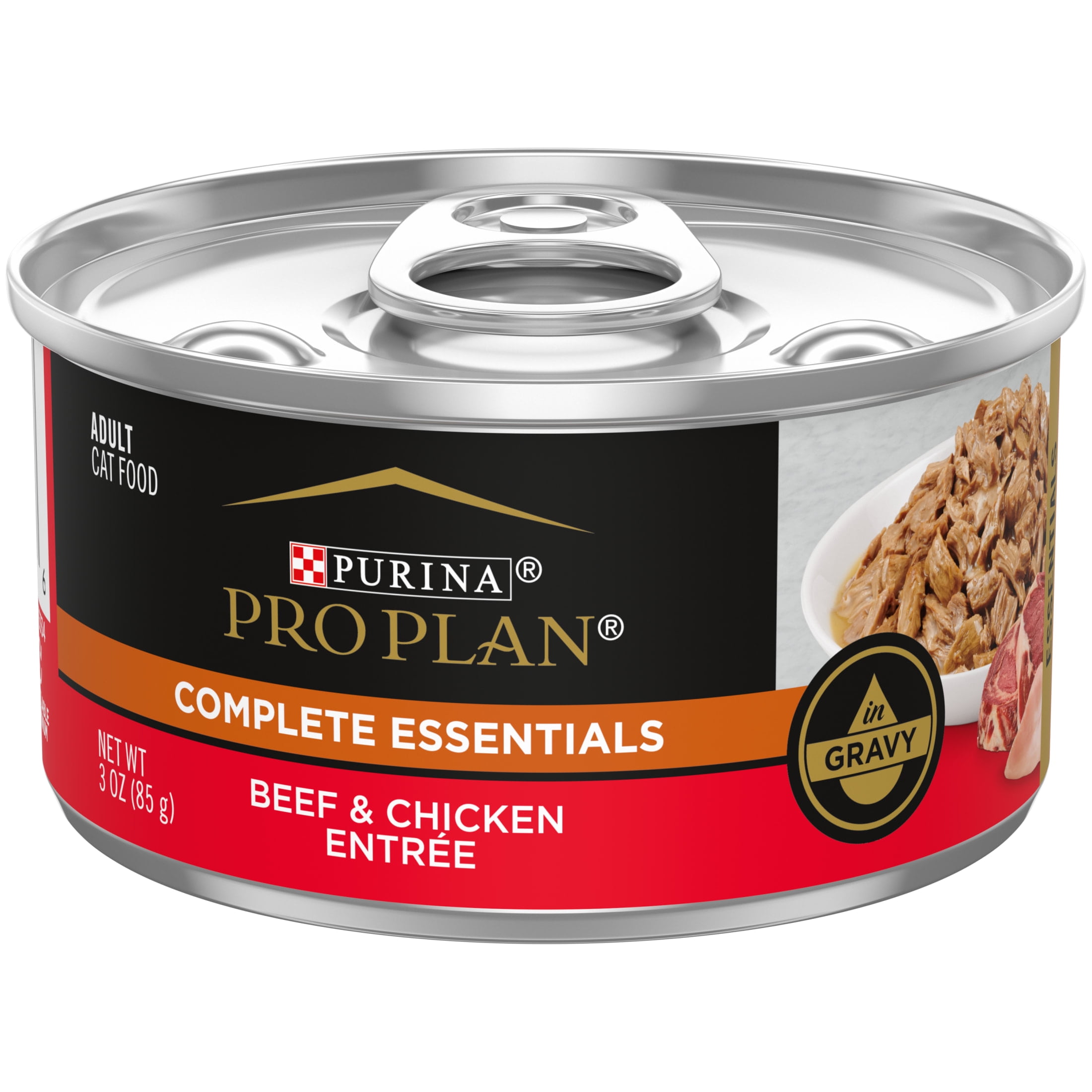 Purina Pro Plan Beef & Chicken Cat Food, 3 oz Cans (24 Pack)