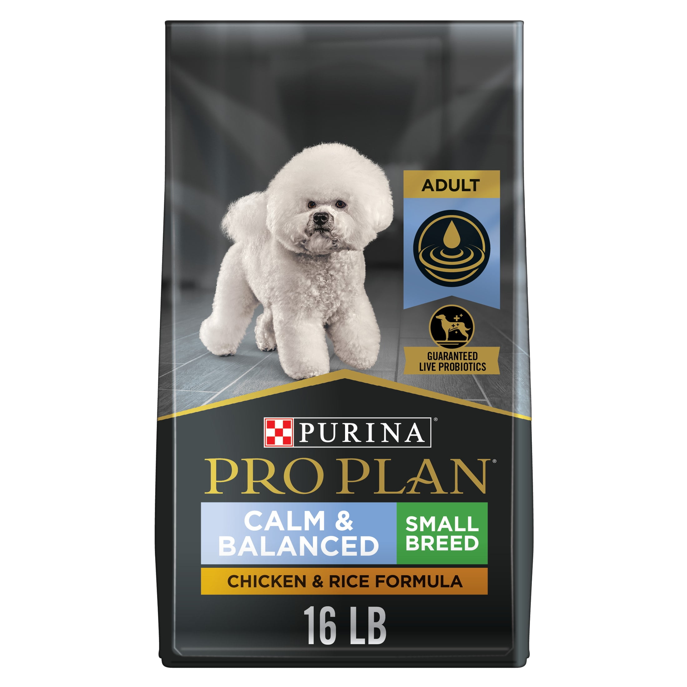 Purina Pro Plan Calm Balanced Small Breed Dry Dog Food Chicken Rice Formula 16 lb Bag Walmart