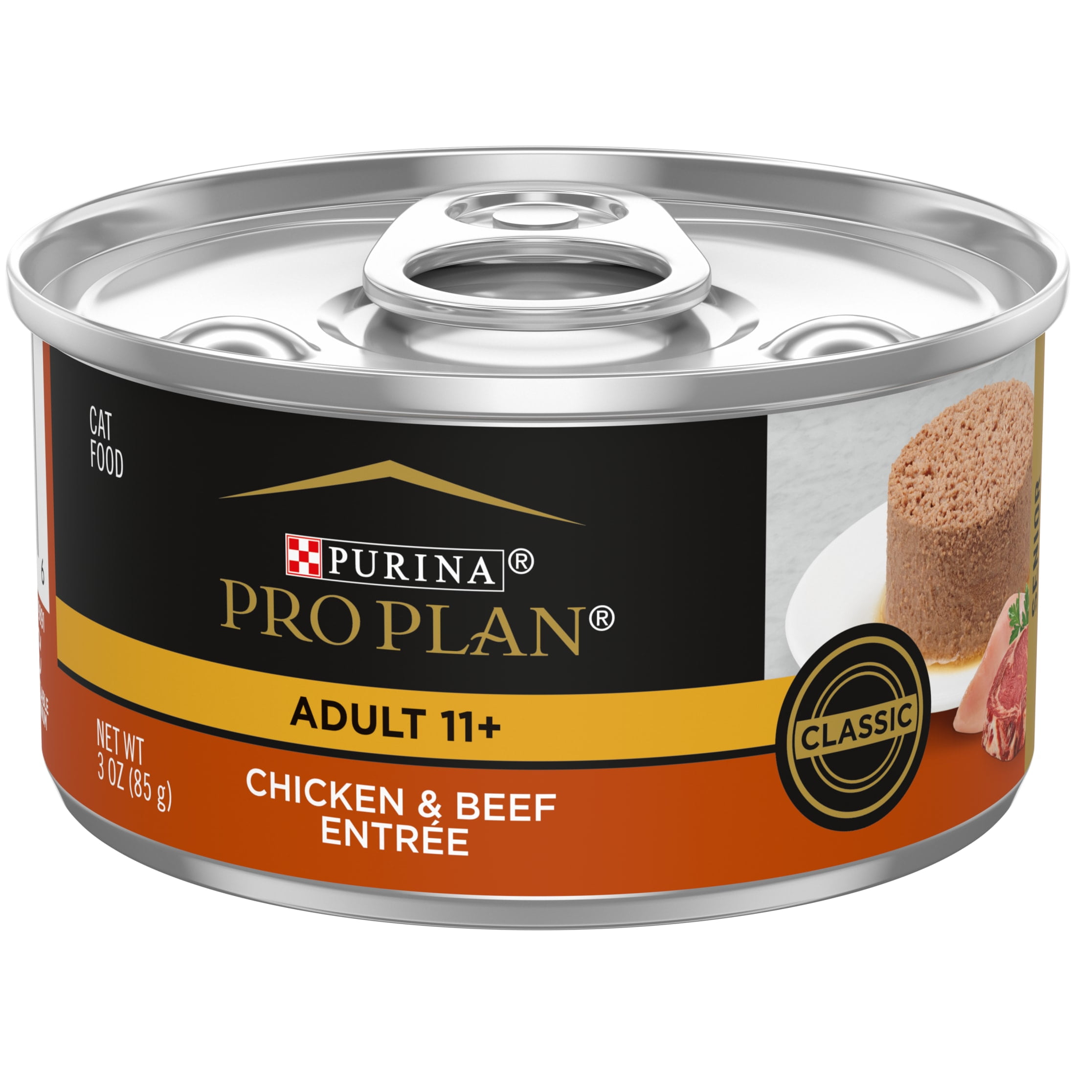 Purina Pro Plan, Chicken Beef, Wet Cat Food, 3 oz Cans, 24 Pack