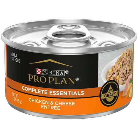 Purina Pro Plan Chicken and Cheese Wet Cat Food, 13 oz Cans (24 Pack)
