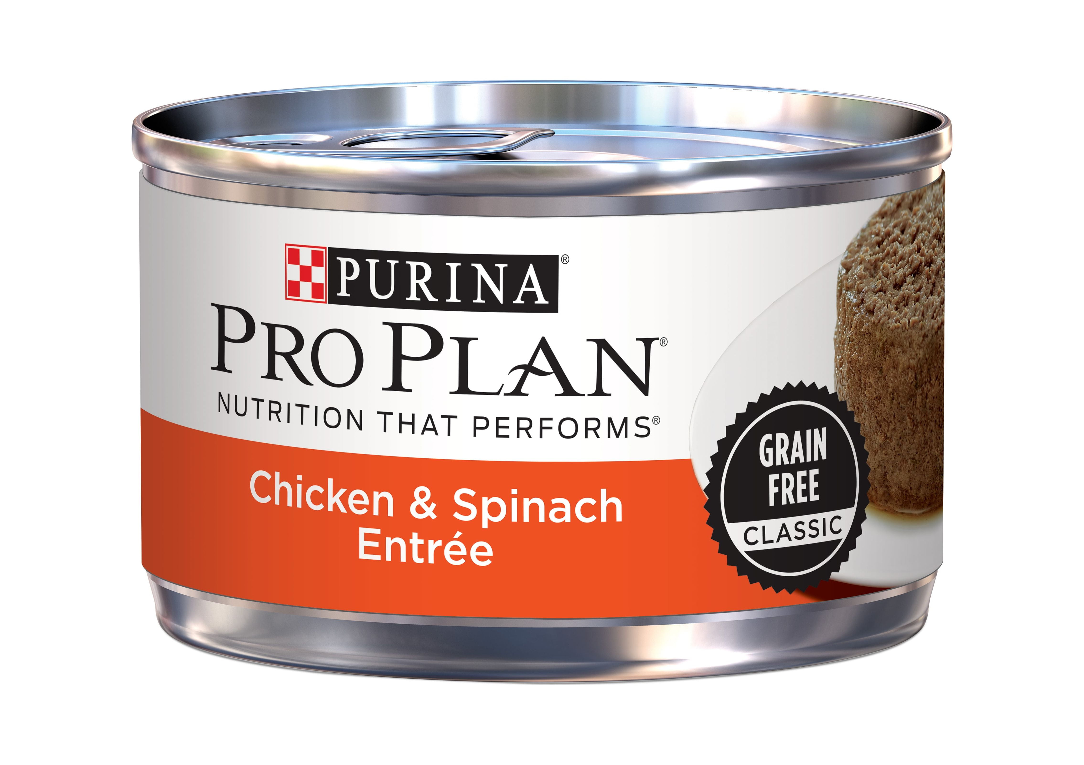 Purina Pro Plan Classic Chicken Spinach Entree Canned Wet Cat Food 3 oz. Can