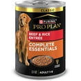 thumbnail image 1 of Purina Pro Plan Complete Essentials Classic Pate Dog Food, Beef and Rice Entrée, 13 oz Can ( 1 Pack), 1 of 8