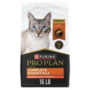 Purina Pro Plan Complete Essentials Salmon and Rice Formula Adult High-Protein Dry Cat Food, 16 lb.