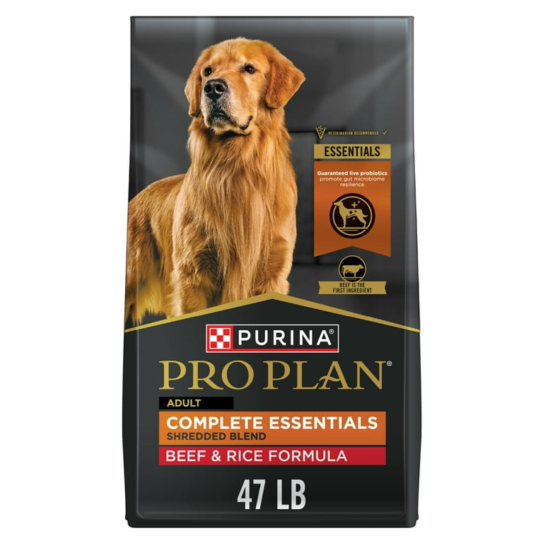 Pro Plan Adult Complete Essentials Shredded Blend Beef & Rice with Probiotics Dry Dog Food Pro Plan Adult Complete Essentials Shredded Blend Beef & Rice with Probiotics Dry Dog Food