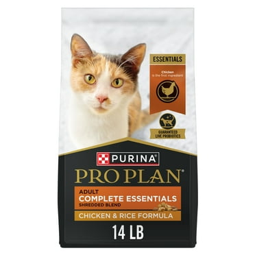 Purina Pro Plan Complete Essentials Shredded Blend Chicken and Rice Formula Adult High Protein Cat Food