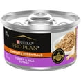 thumbnail image 1 of Purina Pro Plan Complete Essentials,Turkey Rice, Wet Cat Food 3 oz Cans, 24 Pack, 1 of 11