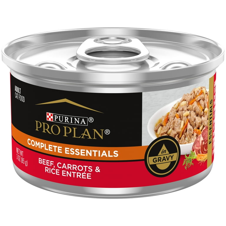 Purina Pro Plan Savor Adult Beef, Carrots & Rice in Gravy Entree Canned Cat Food