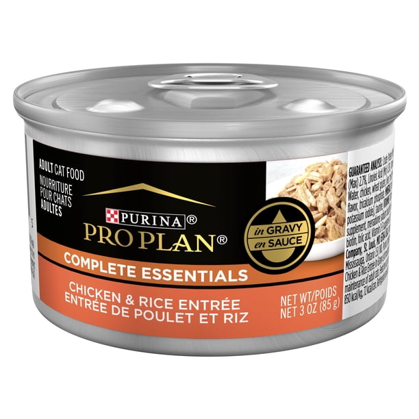 Purina Pro Plan Complete Essentials, Wet Cat Food, Chicken Rice, 3 oz