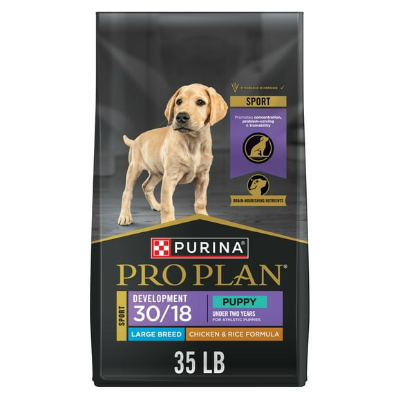 Purina Pro Plan Sport Development Large Breed 30/18 Chicken and Rice High Protein Dog Food Dry Puppy Formula, 35 lb Bag
