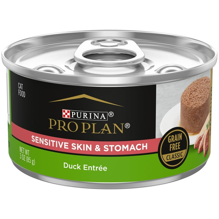 Free Shipping Purina Pro Plan Grain Free Duck Entree Wet Cat Food 3 oz Cans 24 Pack Walmart