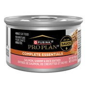 Purina Pro Plan Essentials, Salmon, Shrimp & Rice, Wet Cat Food Pate, 3 oz Cans, 24 Pack