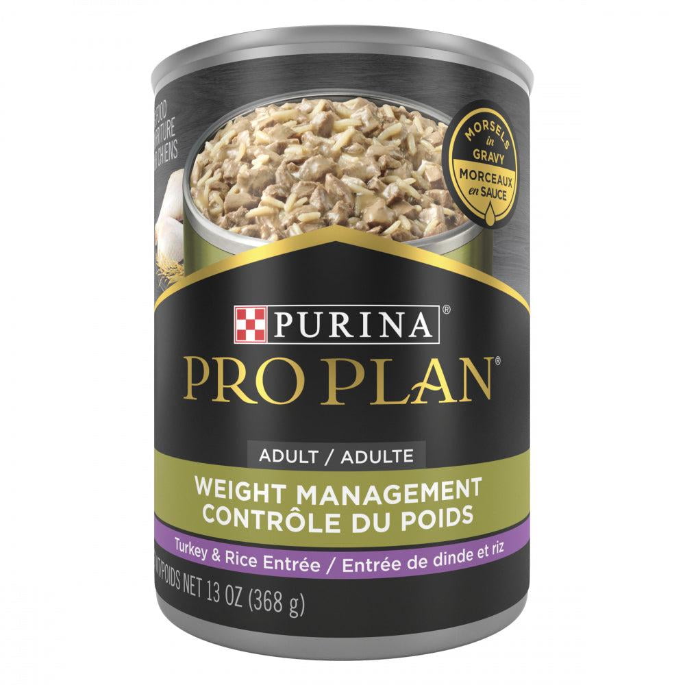 Purina Pro Plan Focus Adult Weight Management Turkey and Rice Entree Canned Dog Food 13-oz, case of 12