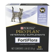 Purina Pro Plan Veterinary Supplements FortiFlora Cat Probiotic Supplements for Cats with Diarrhea, 1.06 oz.