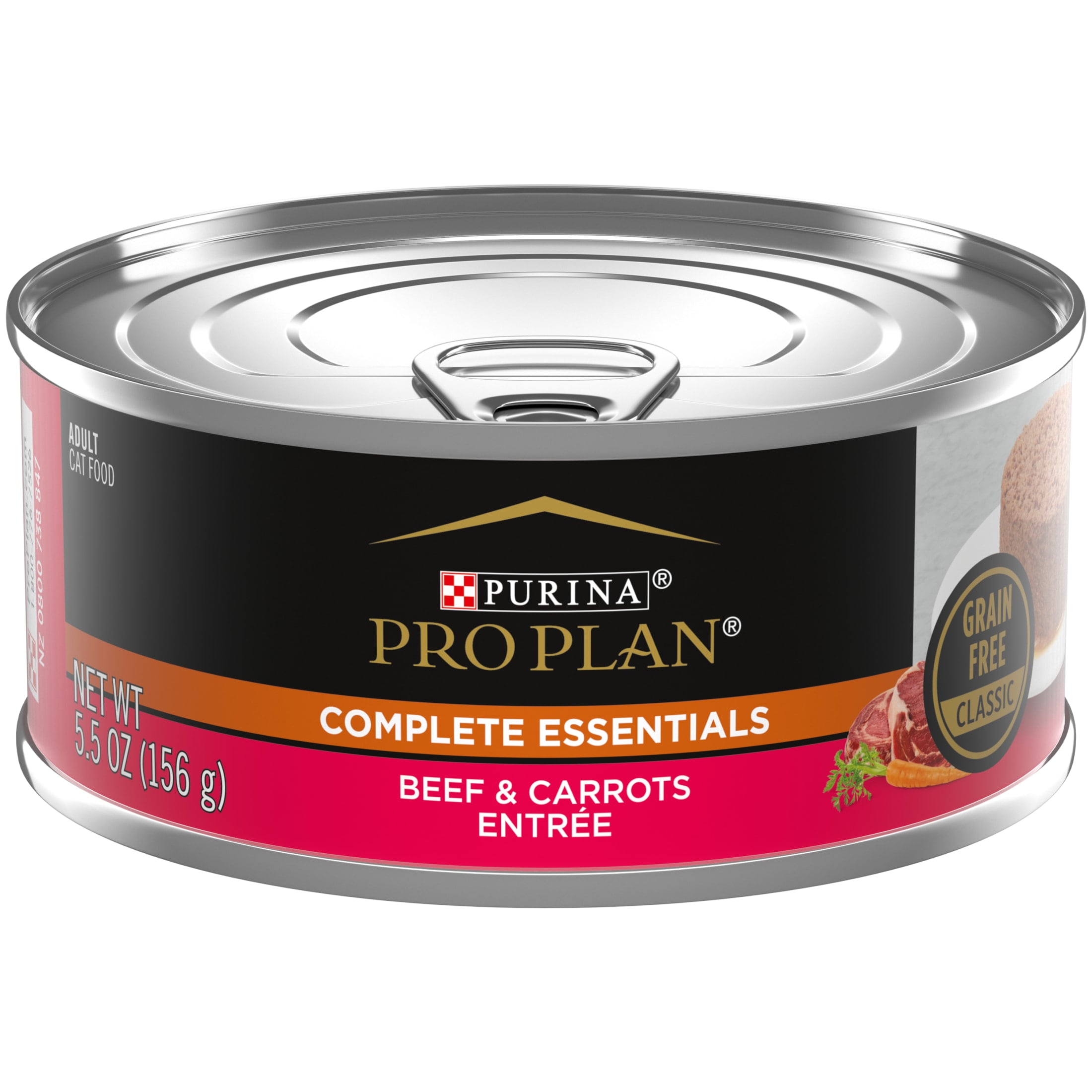Purina Pro Plan, Grain-Free Beef & Carrots Entree, Wet Cat Food