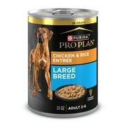 Purina Pro Plan Gravy Wet Large Breed Dog Food, Chicken and Rice Entr e, 13 oz Can