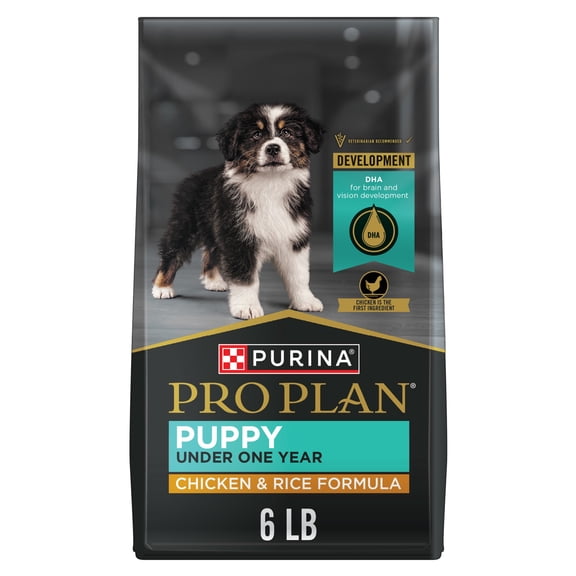Purina Pro Plan High Protein Dry Puppy Food, Chicken and Rice Formula, 6 lb. Bag