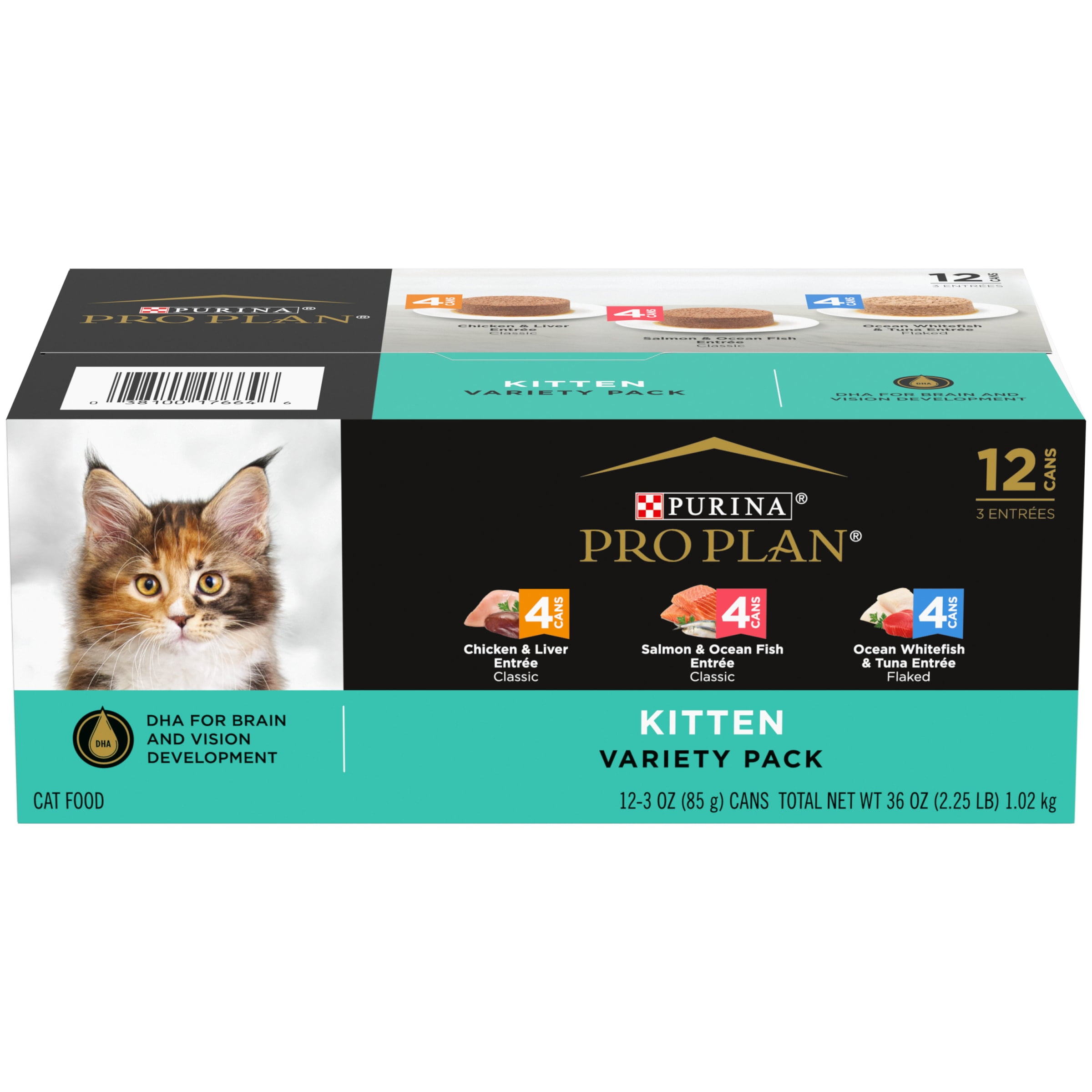 PÂTÉE POUR CHATONS NUTRISAVOUR KITTEN A LA DINDE EN SAUCE 10X85G - PURINA  PRO PLAN