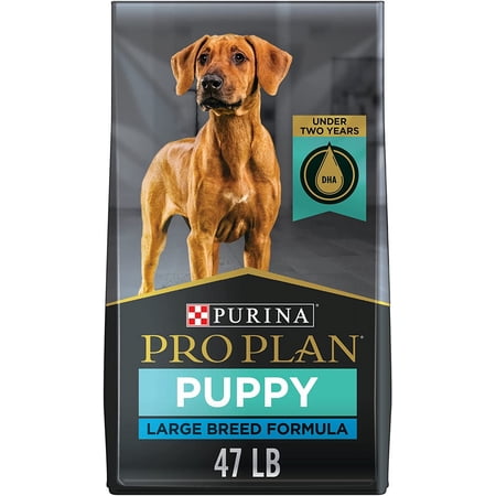 Purina Pro Plan Large Breed Dry Puppy Food, Chicken and Rice Formula - 47 lb. Bag