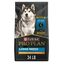 Purina Pro Plan Large Breeds for Adult Dogs Chicken & Rice, 34 lb Bag