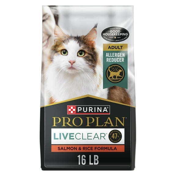 Purina Pro Plan LiveClear Cat Allergen Reducing Adult Dry Cat Food With Salmon and Rice