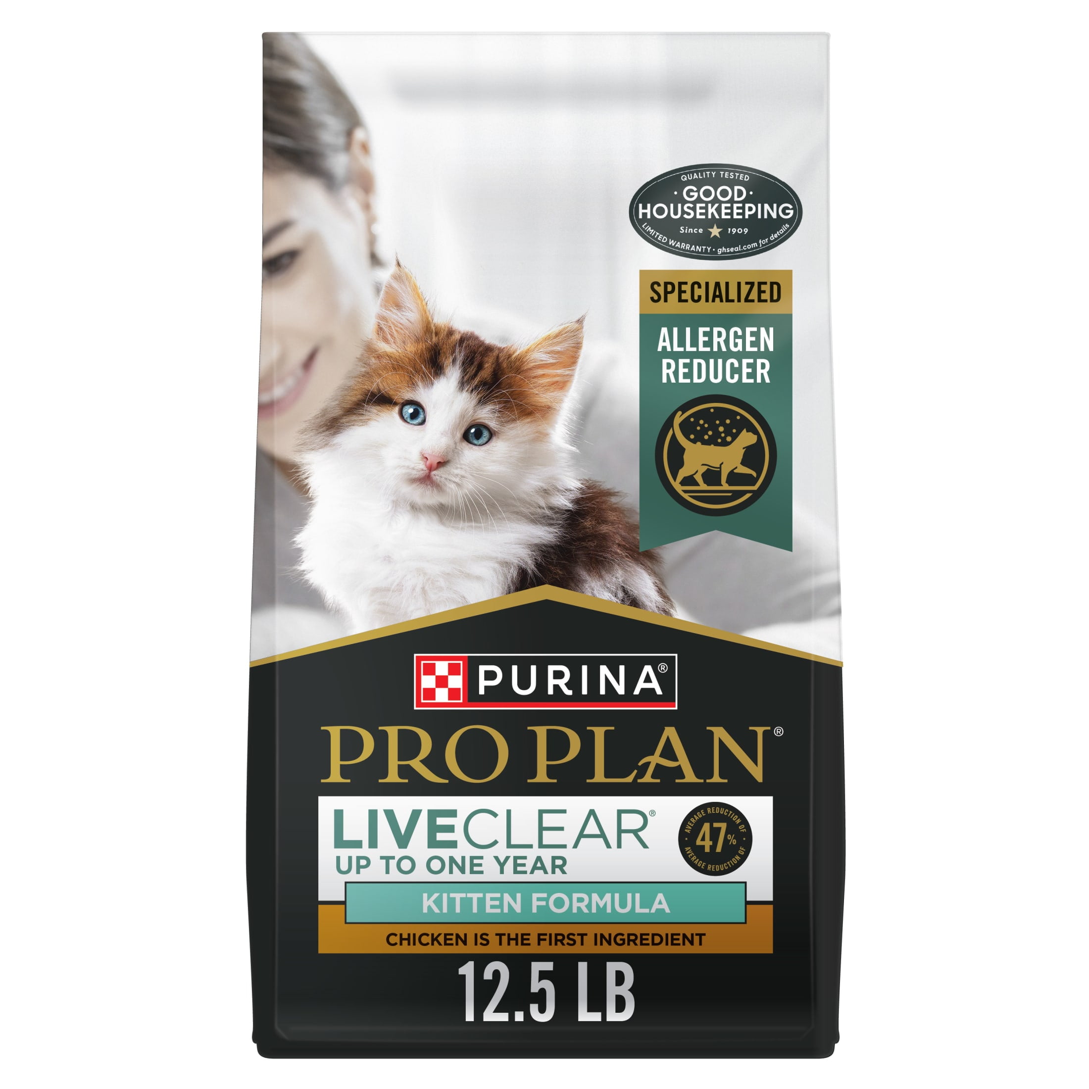 Free Shipping! Purina Pro Plan LiveClear Dry Kitten Food Allergen