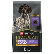 Purina Pro Plan Sport Performance 30/20 Chicken and Rice High Protein Dog Food Dry Formula, 18 lb Bag