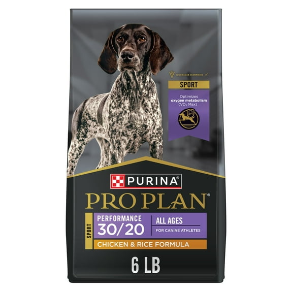 Purina Pro Plan Sport Performance 30/20 Chicken and Rice High Protein Dog Food Dry Formula, 6 lb Bag