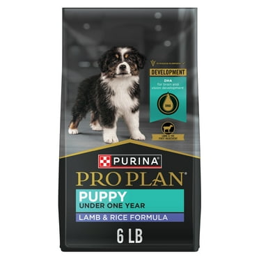Purina Pro Plan Puppy Dry Dog Food, Dogs Under 1 Year, High Protein Real Lamb & Rice Formula, 6 lb Bag