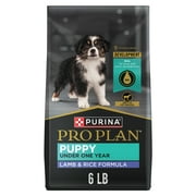 Purina Pro Plan Puppy Dry Dog Food, Dogs Under 1 Year, High Protein Real Lamb & Rice Formula, 6 lb Bag