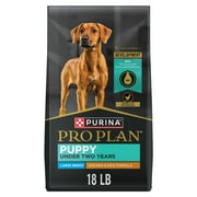 Purina Pro Plan Puppy Dry Dog Food for Large Dogs Under 2 Years, Real Chicken & Rice, 18 lb Bag