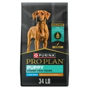 Purina Pro Plan Puppy Dry Dog Food for Large Dogs Under 2 Years, Real Chicken & Rice, 34 lb Bag
