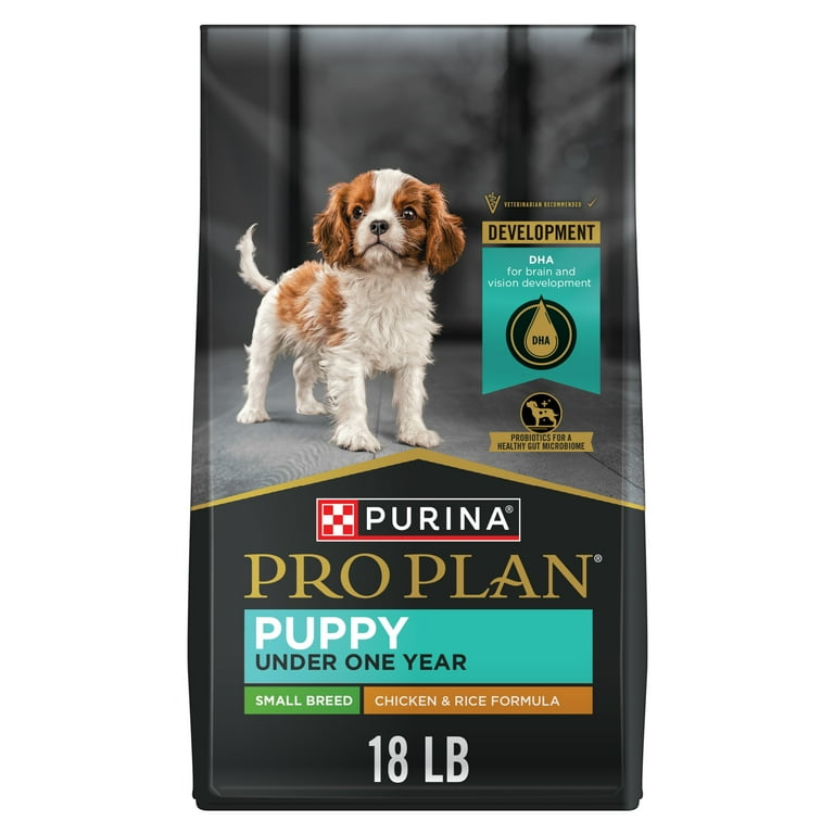 Purina Pro Plan Puppy Dry Dog Food for Small Dogs High Protein Real Chicken Rice 18 lb Bag Walmart