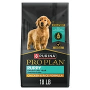 Purina Pro Plan Puppy Dry Dog Food for Under 1 Year, Real Chicken & Rice, 34 lb Bag
