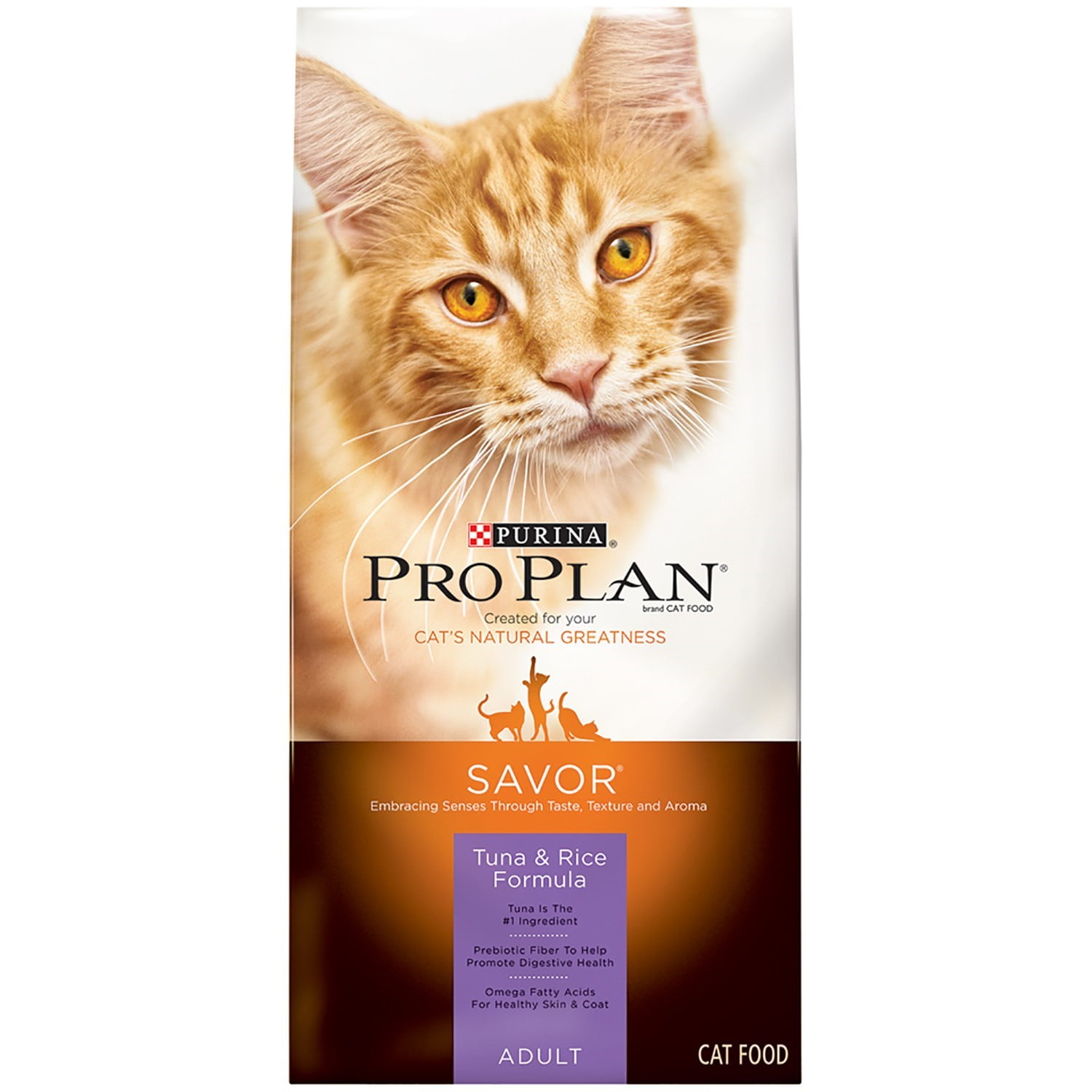 Purina Pro Plan SAVOR Adult Tuna Rice Formula Dry Cat Food 3.5 Lb. Stand up