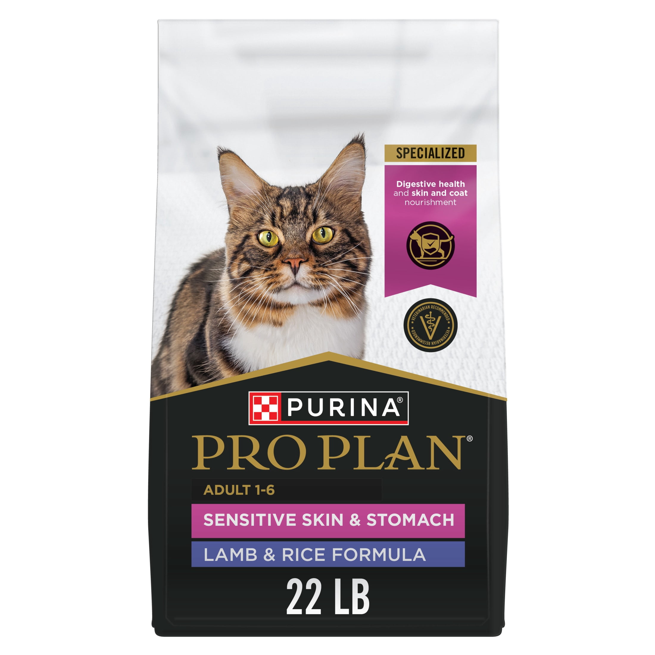 Free Shipping! Purina Pro Plan Sensitive Skin and Stomach Cat Food