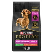 Purina Pro Plan Sensitive Skin and Stomach Dry Dog Food for Small Breeds, Salmon & Rice, 16 lb Bag