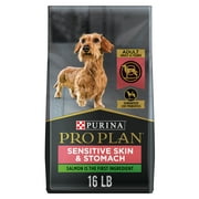 Purina Pro Plan Sensitive Skin and Stomach Dry Dog Food for Small Breeds, Salmon & Rice, 16 lb Bag