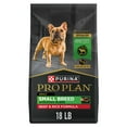 thumbnail image 1 of Purina Pro Plan Small Breed Dog Food, Shredded Blend Beef and Rice Formula with Guaranteed Live Probiotics, 18 lb Bag, 1 of 13